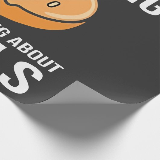 Sorry, dass ich über Bagels jüdischen Hanukkah nac Geschenkpapier (Ecke)