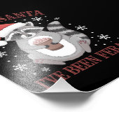 Sorry, dass Santa I war Feral Weihnachtsmarathon Fotodruck (Ecke)