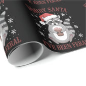 Sorry, dass Santa I war Feral Weihnachtsmarathon Geschenkpapier (Rolleneckpunkt)
