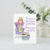 Sorry, dass Sie es verpasst haben Postkarte (Stehend Vorderseite)