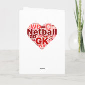Sorry, dass Sie Netball Personalisiert Verlassen h Karte (Rückseite)