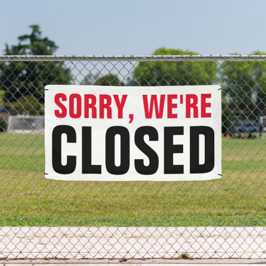 Sorry, dass wir geschlossen sind - Custom beruflic Banner (Insitu)