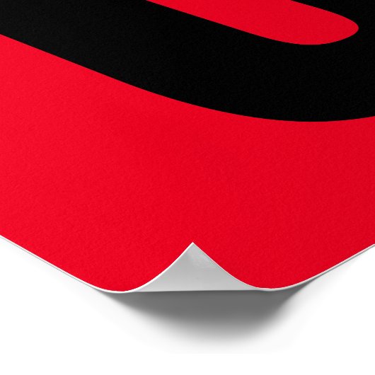 Sorry, dass wir geschlossen sind - Custom beruflic Poster (Ecke)