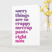 Sorry, die Dinge sind so verrückt Karte (Gelbe Blume)