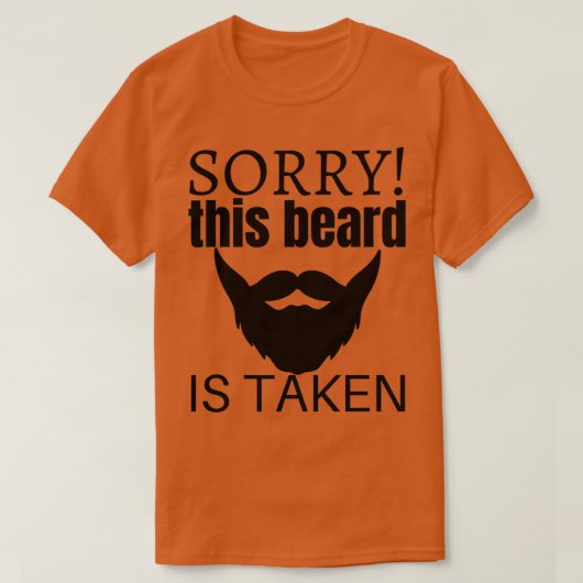 Sorry, dieser Bart wird Funny Beard Graphic Clas g T-Shirt (Design vorne)