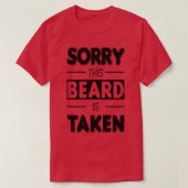 Sorry, dieser Bart wird Funny Beard Zitat Klasse g T-Shirt (Design vorne)