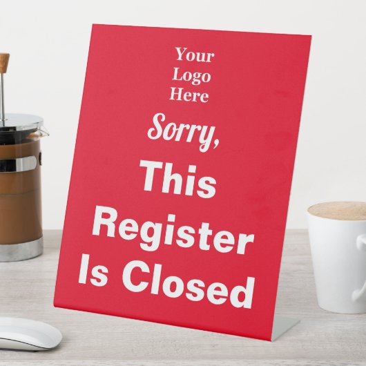 Sorry, dieses Register ist geschlossen Rot Ihr Log Sockelschild (In Situ)