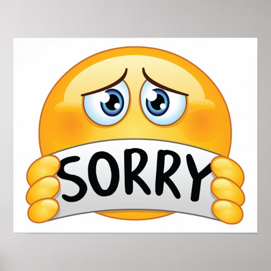 Sorry Emoticon Poster (Vorne)