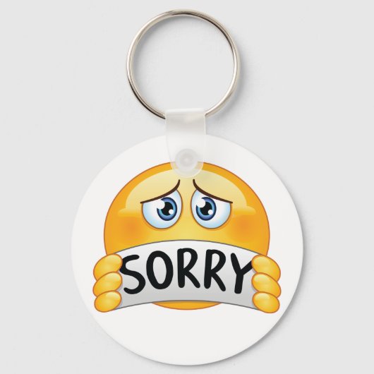 Sorry Emoticon Schlüsselanhänger (Vorderseite)