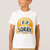 Sorry Emoticon T-Shirt (Vorderseite)
