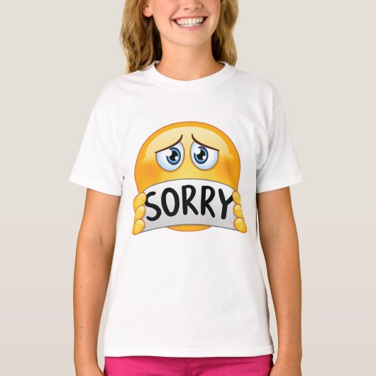 Sorry Emoticon T-Shirt (Vorderseite)