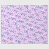 SORRY EYES BEAR AUF PINK GESCHENKPAPIER (Flach)