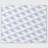 SORRY EYES BEAR ON WHITE GESCHENKPAPIER (Flach)