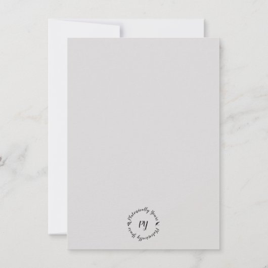 Sorry Flat Greeting Card (Rückseite)