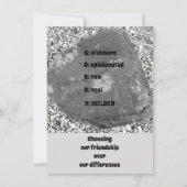 Sorry Flat Greeting Card (Vorderseite)