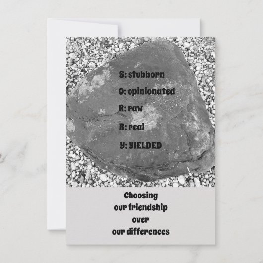 Sorry Flat Greeting Card (Vorderseite)