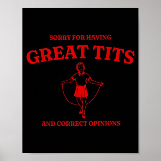 Sorry For Having Great And Correct Outfit Onions  Poster (Vorne)