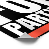 Sorry Funny For Partying Present, Valentines Day Poster (Ecke)