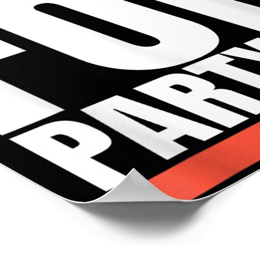 Sorry Funny For Partying Present, Valentines Day Poster (Ecke)