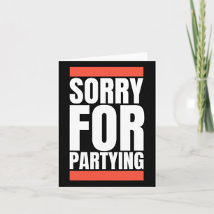 Sorry Funny für Feiertag Halloween Geburtstagskurs Karte