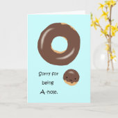 Sorry für A-hole Niedlich Funny Ich entschuldige m Karte (Gelbe Blume)
