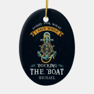 Sorry für das, was ich beim Docking Bootführer ges Keramik Ornament
