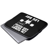 Sorry für das, was ich während des Leg Day gesagt Laptopschutzhülle (Vorne Knopf)