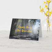 SORRY FÜR IHRE VERLUSTE SYMPATHY-KARTE KARTE (Gelbe Blume)