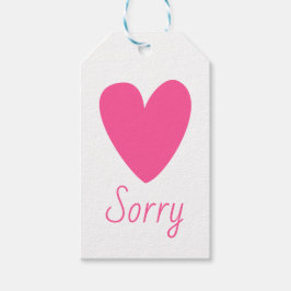 Sorry Gift Tags Geschenkanhänger