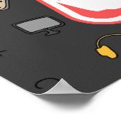 Sorry Girls I Only Liebe Video Games & My Mama Poster (Ecke)