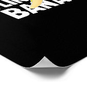 SORRY GIRLS ICH MAG BANANEN - WEISS -.pnng Poster (Ecke)