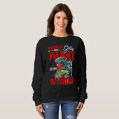 Sorry Girls My Aunt Is My Valentine Monster Truck Sweatshirt (Vorne ganz)