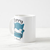 Sorry Got Plans Funny Cat Lover Gift Kaffeetasse (Vorderseite Links)