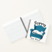 Sorry Got Plans Funny Cat Lover Gift  Notizblock (Innenseite)
