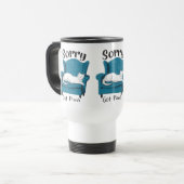 Sorry Got Plans Funny Cat Lover Gift Reisebecher (Vorderseite Links)