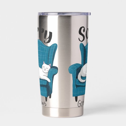Sorry Got Plans Funny Cat Lover Gift  Thermobecher (Links)