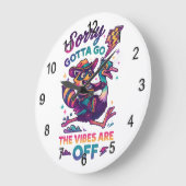 Sorry Gotta Go... Große Wanduhr (Winkel)