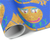 Sorry Graffiti, Art Sad Face, Sadness Regret Geschenkpapier (Rolleneckpunkt)