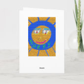 Sorry Graffiti, Art Sad Face, Sadness Regret Karte (Rückseite)