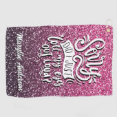 SORRY HABE ICH MIR GERADE DIE AUGEN AUS DER LOUD-T GOLFHANDTUCH (Horizontal)