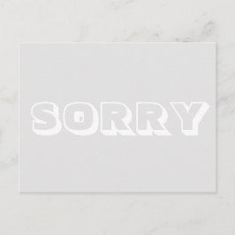 Sorry, hellgrau, modern fett postkarte