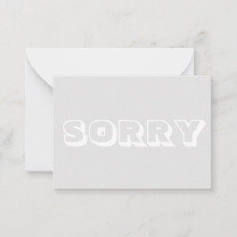 Sorry, hellgrau, moderne, fette Karte