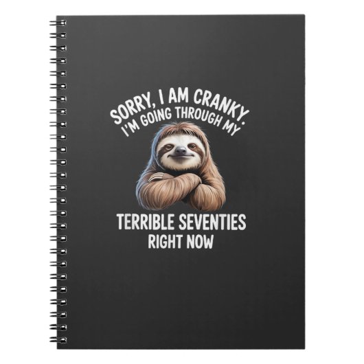 Sorry I Am Cranky I'm Going Through My Terrible Se Notizblock (Vorderseite)