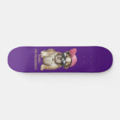 SORRY I BIN INDOGNITO (English Bulldog) niedlicher Skateboard (Horizontal)