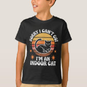 Sorry I Can't Go I'm An Indoor Cat Tee  (Vorderseite)