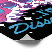 Sorry I Can't Hear You I'm Dissociating Funny Dog Poster (Ecke)