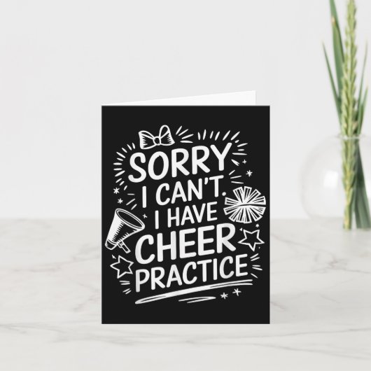 Sorry I Can't I Have Cheer Practice, Cheering Chee Karte (Vorderseite)