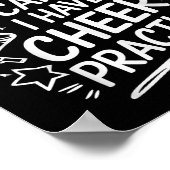 Sorry I Can't I Have Cheer Practice, Cheering Chee Poster (Ecke)