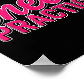 Sorry I Can't I Have Cheer Practice Cheerleader Ch Poster (Ecke)