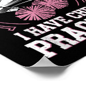 Sorry I Can't I Have Cheer Practice Cheerleader Ch Poster (Ecke)